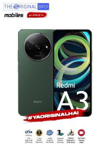 Redmi A3 | 4GB RAM | 128GB Storage | PTA Approved | 12 Months Warranty | Green | The Original Bro Mobiles - TOB23